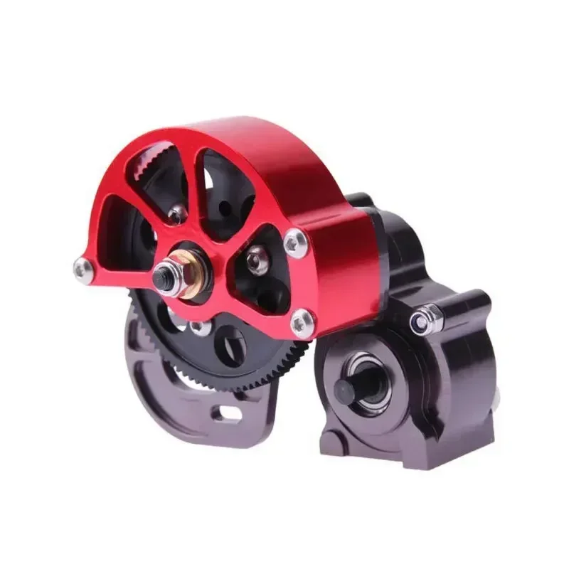 

Полная металлическая коробка передач, средняя коробка передач с моторным механизмом для 1/10 RC гусеничного автомобиля, осевые детали для обновления SCX10