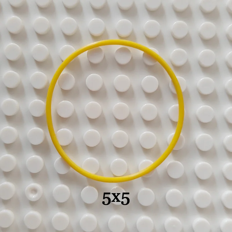 Small particle building Blocks 10pcs/lot MOC high-tech Rubber Band 2x2 3x3 4x4 5x5 EV3 Compatible 85543 85544  Bricks Parts toys