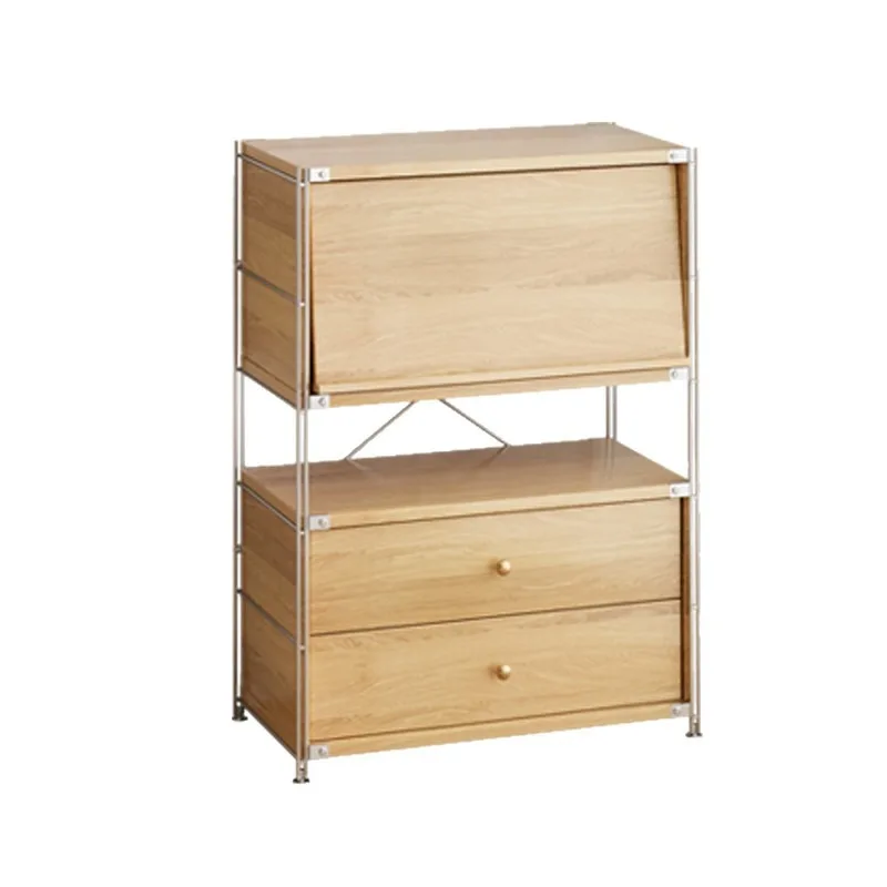 Simple flap door magazine cabinet, sofa side display cabinet, storage rack