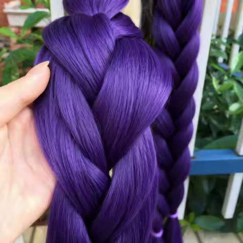 Wigundle Jumbo Braiding Hair Pre Stretched Synthetic Kanekalon Crochet Hair Braids Extensions Hair Accessories For Girls Braids