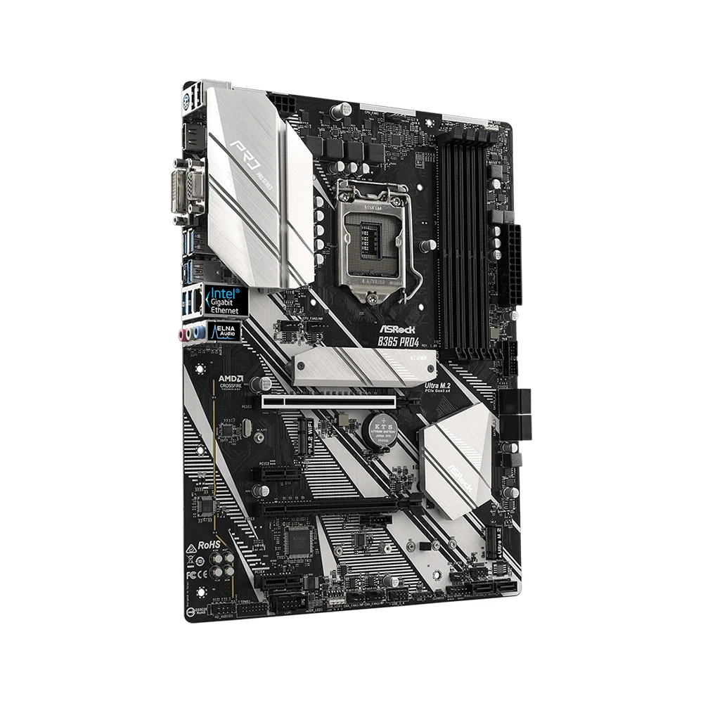 ASRock B365-moederbord LGA 1151 Intel B365 DDR4 2666 Ondersteunt Intel Core-processors van de 9e en 8e generatie PCIe 3.0 USB 3.1 ATX