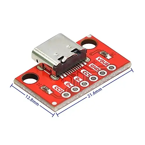 10pcs Type C Breakout Board Serial Basic Breakout Female Connector Type 16P PCB Converter Board