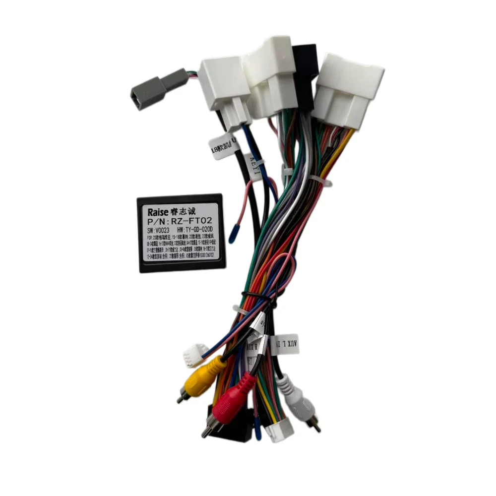 SWC Plug& Play Android GPS Radio 16 Pin Wiring Cable Canbus Box Decoder FT-RZ-02 For Toyota Corolla/Camry/Avalon/RAV4/Highlander