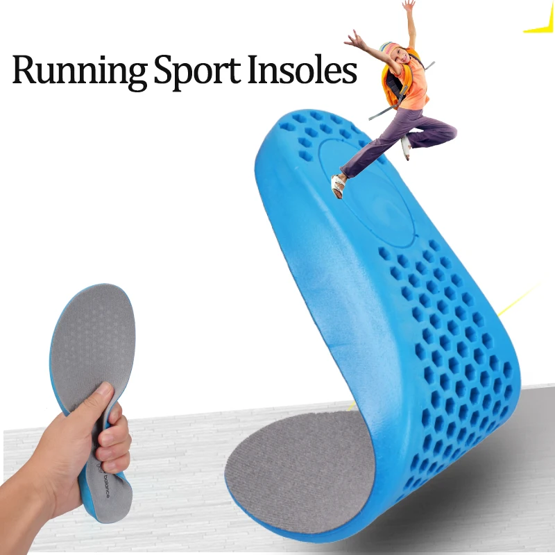 New Blance Shock-Absorbant PU Stretch Breathable Deodorant Running Cushion Insoles Basketball and Badminton Hiking Shoes