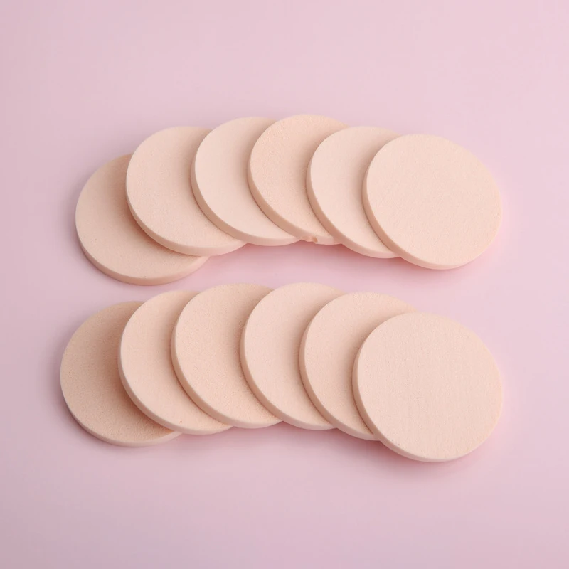 12pcs/set Makeup sponge air cushion puff dry and wet powder puff circular makeup puff