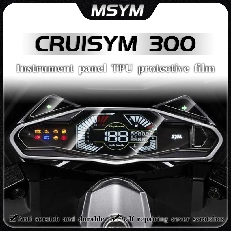 

For SYM CRUISYM300 Cruisym 300 2021 2022 Motorcycle Instrument Dashboard Cluster Scratch Protection Protector Film accessories