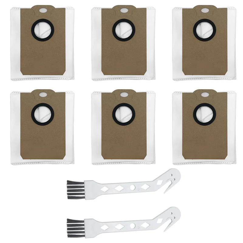 EMECE-Non-Woven Dust Bag Replacement Pack With Brush For Conga 2299 Robot Vacuum Cleaner