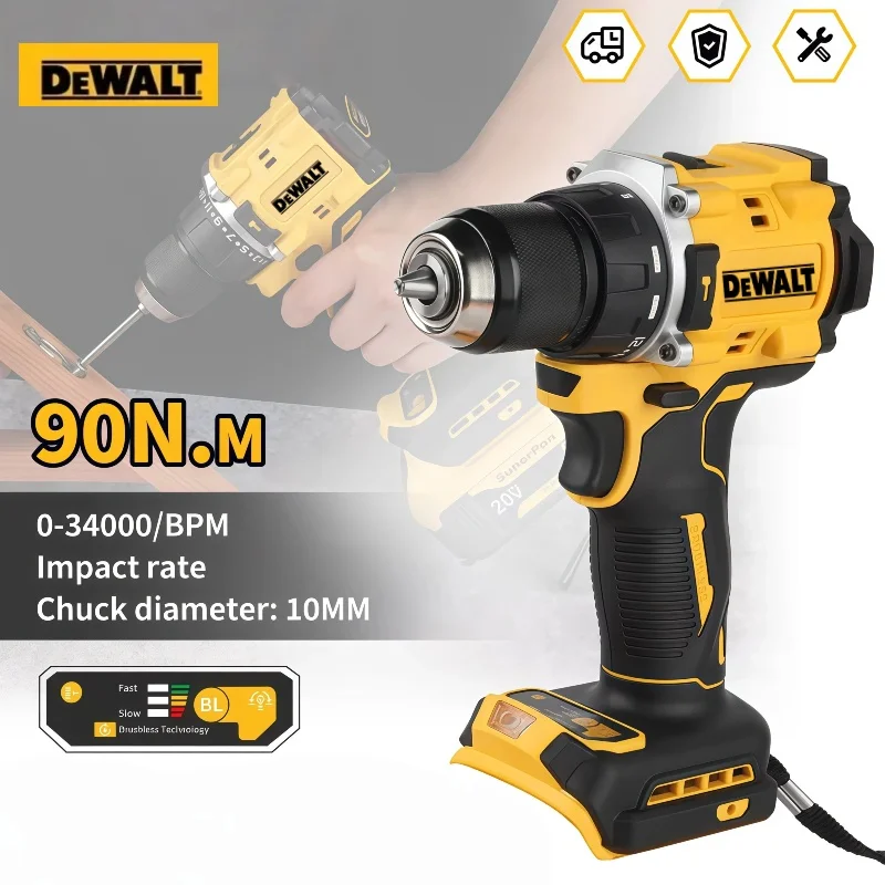 

Аккумуляторная ударная дрель-шуруповерт DEWALT DCD805, бесщеточная, многофункциональная, ручная дрель
