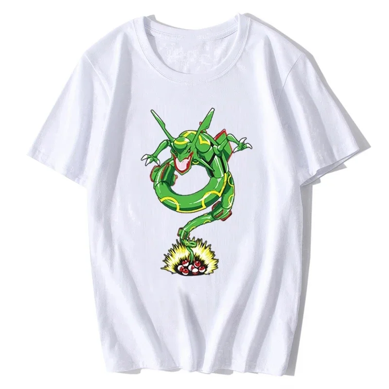 O-Neck Short-Sleeve New Style Pokeball Z Rayquaza men T-Shirt  Printed Men T Shirt Cotton tShirt  tshirt  oversized t shirt