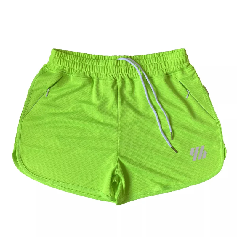 2024 Summer breathable Three-point beach shorts Men\'s Elastic Gym Fitness Training shorts Sports zipper pocket mesh men shorts