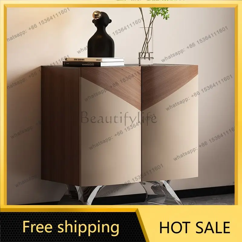 Zj. Italian light luxury wall cabinet simple modern high-end wine cabinet