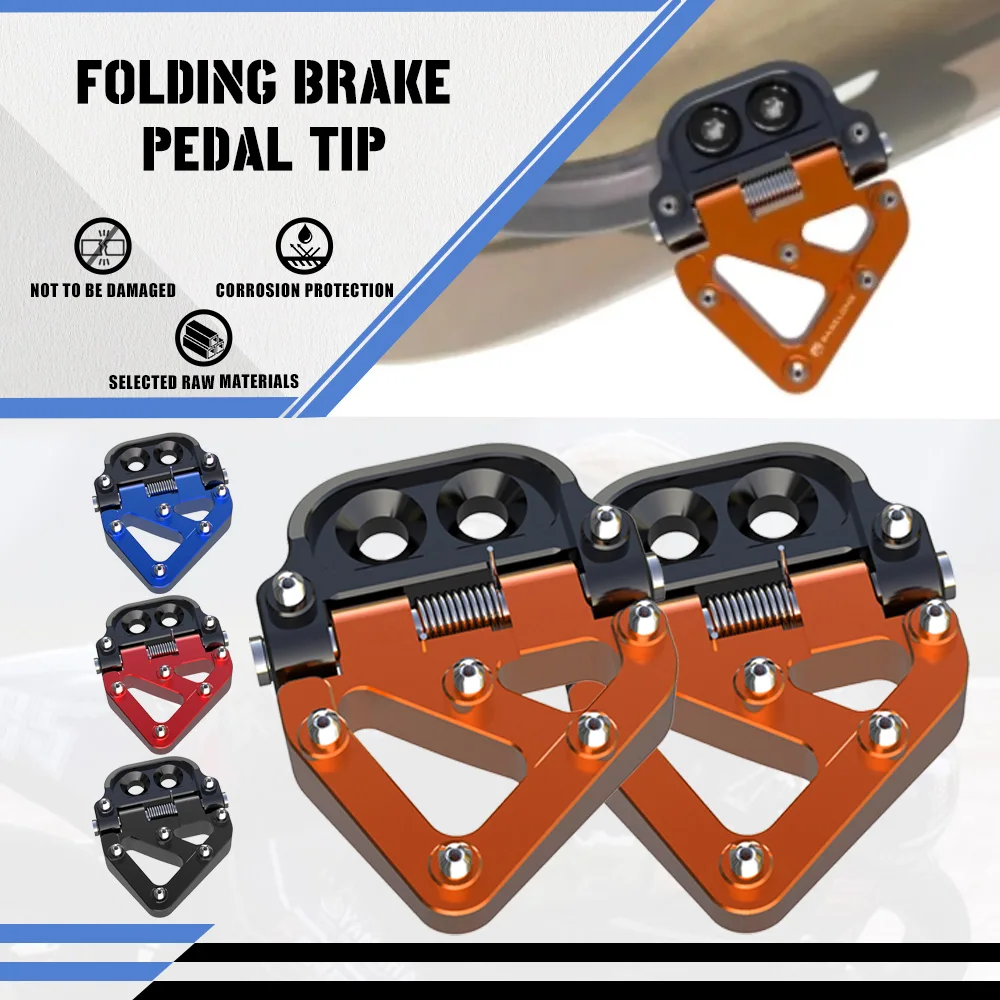 

790 ADV S R Motorcycle Accessories Folding Rear Brake Pedal Step Tip Plate For 790 ADVENTURE S/R 2018 2019 2020 2021 2022 2023