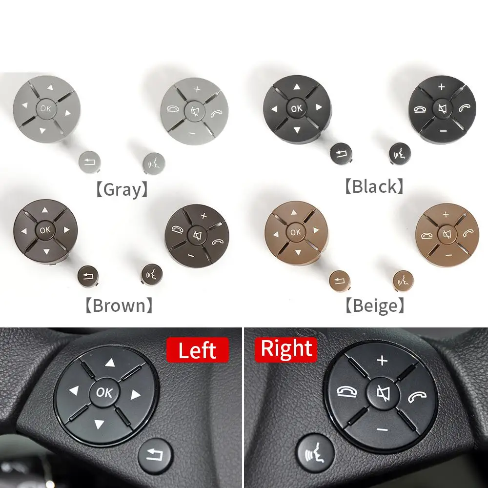 For Mercedes W204 W212 Steering Wheel Switch Control Buttons Car Multi-function Switch Buttons For Benz C E GLK Class 2048210351