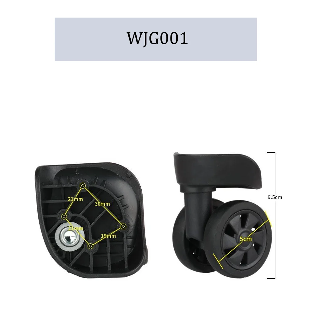 For Diplomat WJG001 Universal Wheel Replacement Trolley Case Luggage Pulley Silent Smooth Shock Absorbing Accessories Wheel