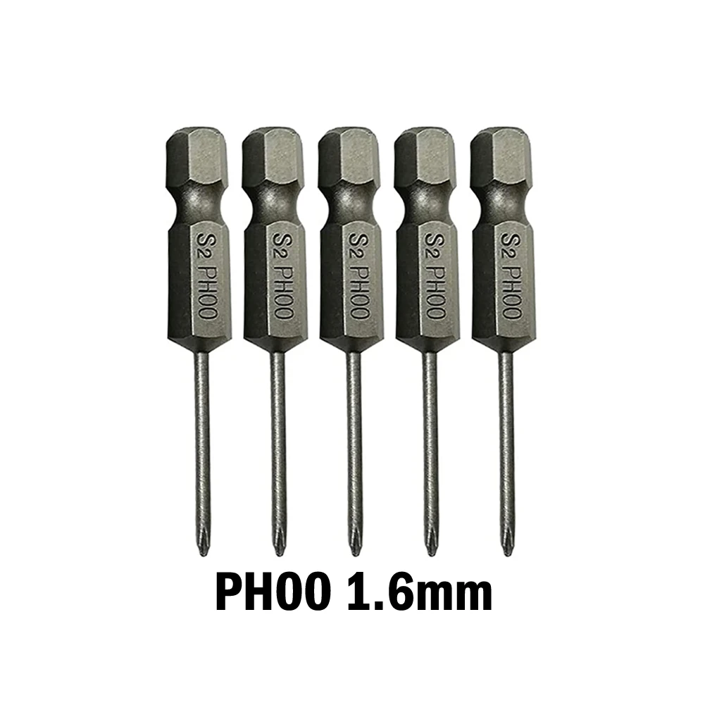 6.35mm Hex Shank 50mm Cross Screwdriver Bits Electric Driver Bits Alloy Steel Driver Tools PH00 PH1 PH2 Part Tool