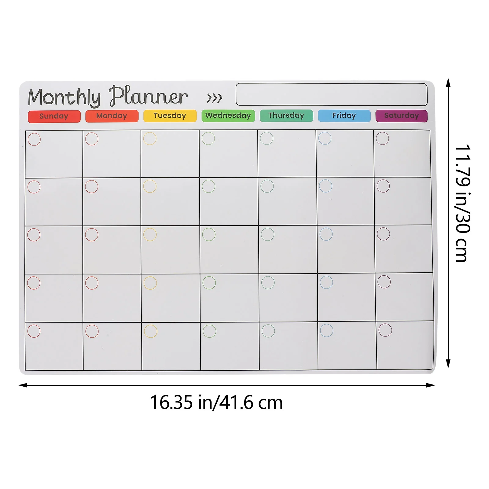 A3 Size Magnetic Weekly Monthly Planner Magnetic Whiteboard Fridge Magnet Flexible Daily Message Drawing Refrigerator Bulletin