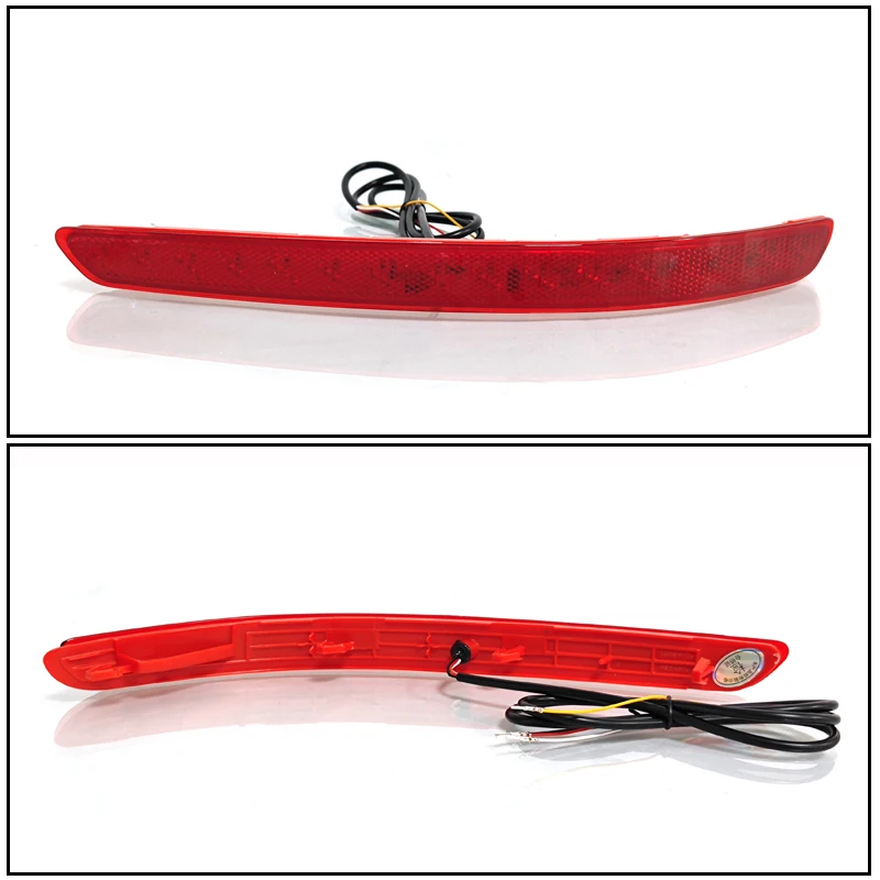 For Kia Soluto 2017-2022 LED Reflector Lamp Rear Bumper Light With Sequential Turn Signal Taillight Stop Brake Lamp