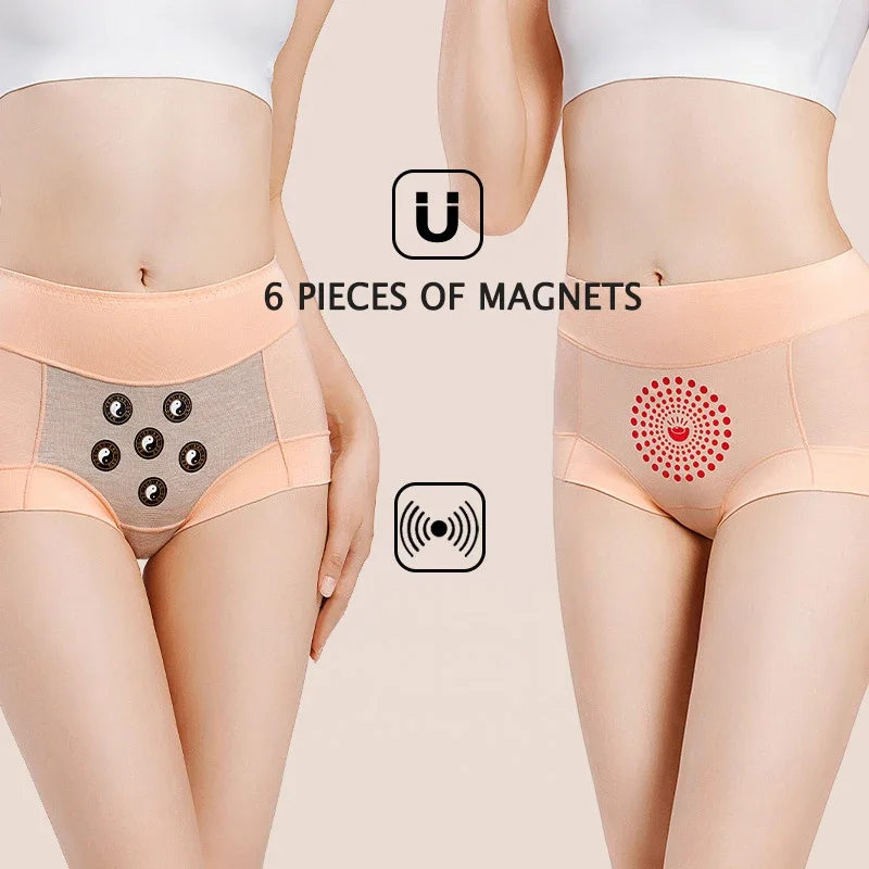 Woman Magnetic Underwear Health Care Weak Magneta Stone Physical Therapy Underpants Irregular Menstruation Panties Improve Body