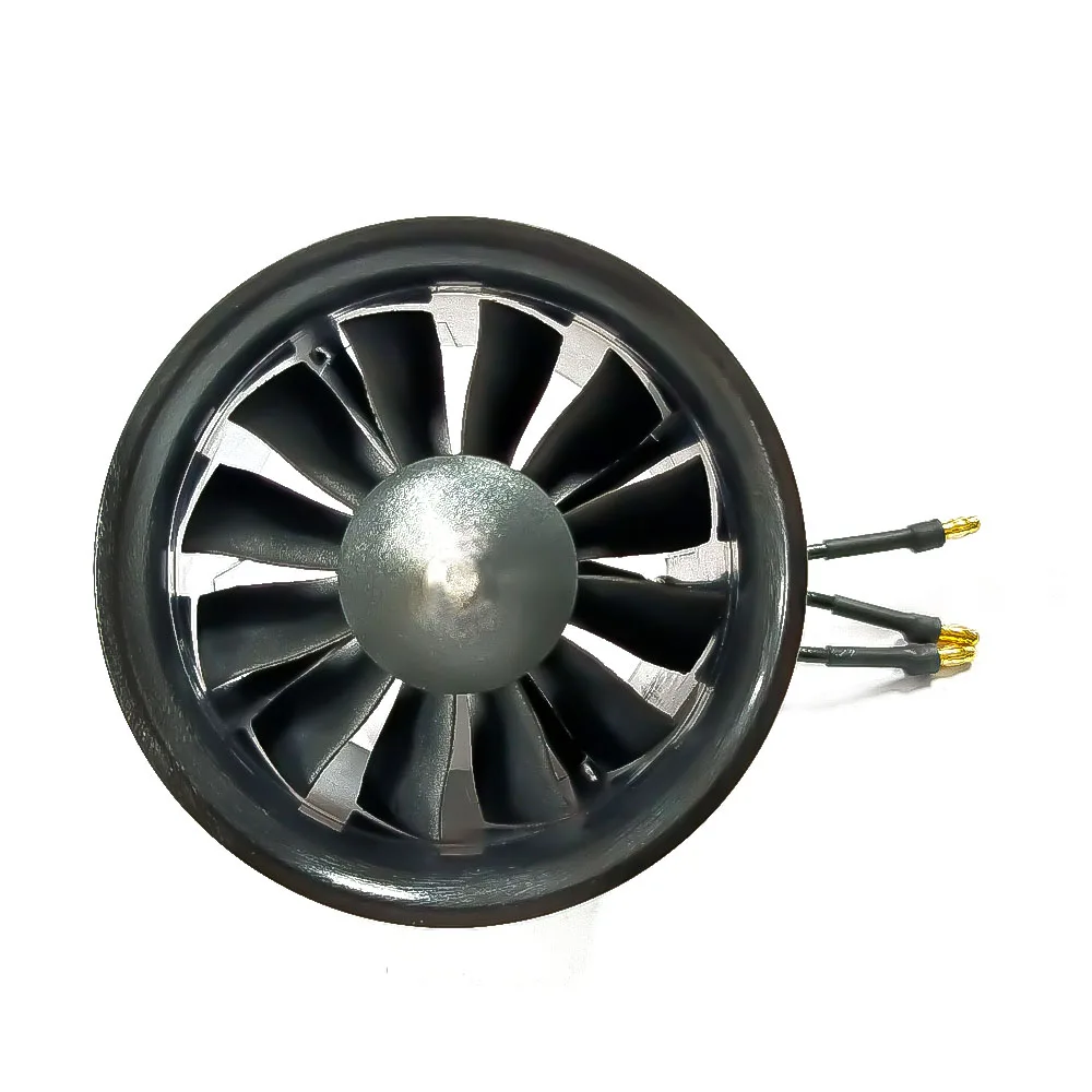 

QX-MOTOR 4s/6s 80A 60A 70mm EDF 12 Blades Ducted Fan With QF 2827 2600kv 1800kv Brushless Motor ESC For RC Jet plane Parts