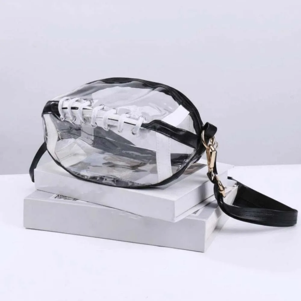 

Прозрачная сумка для регби большой вместимости со съемными ремнями, водонепроницаемая пляжная сумка для регби, портативная сумка для плавания