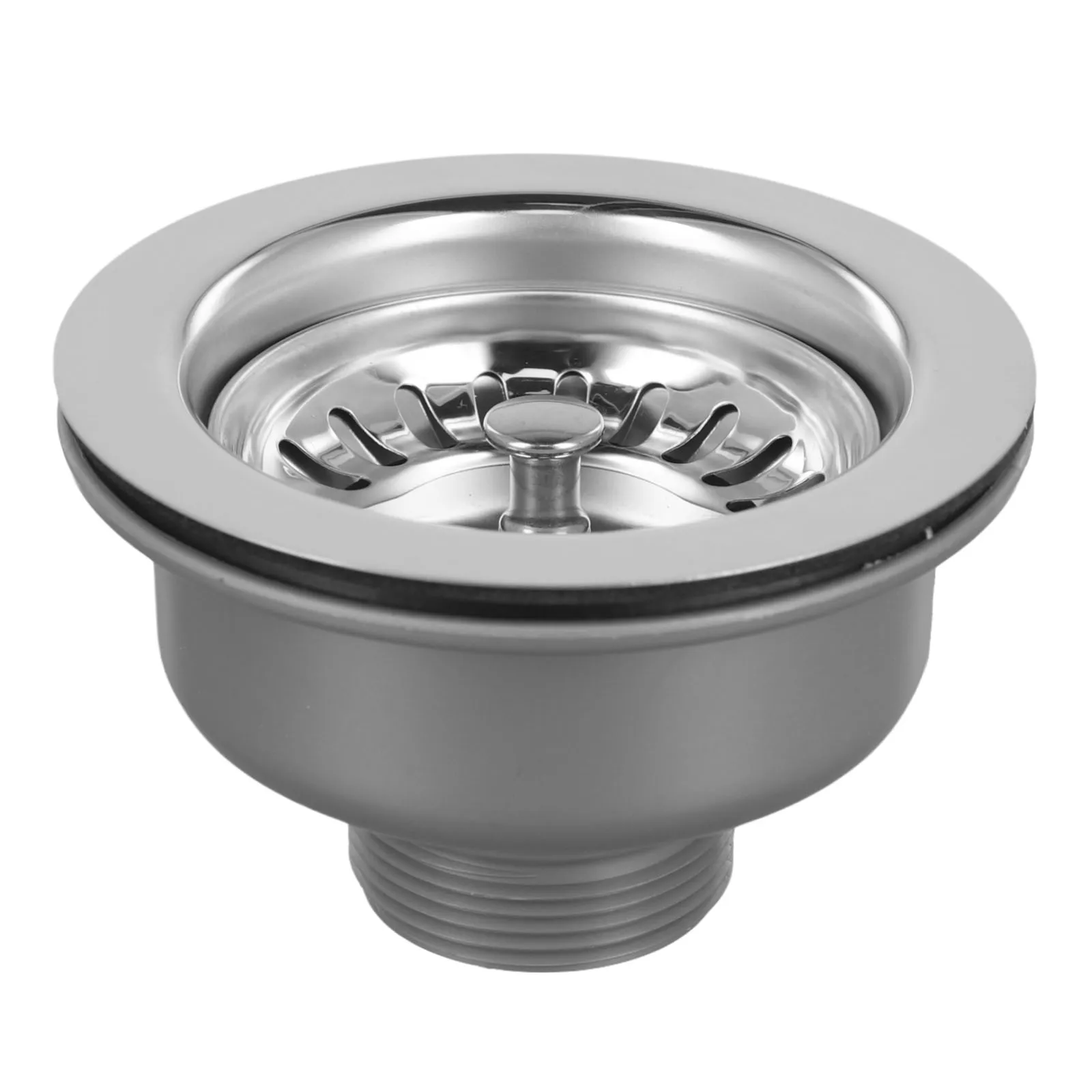 Stainless Steel Flange Sink Strainer 114mm Perfect for Kitchen Drainage Easy to Clean and Fits Standard Openings