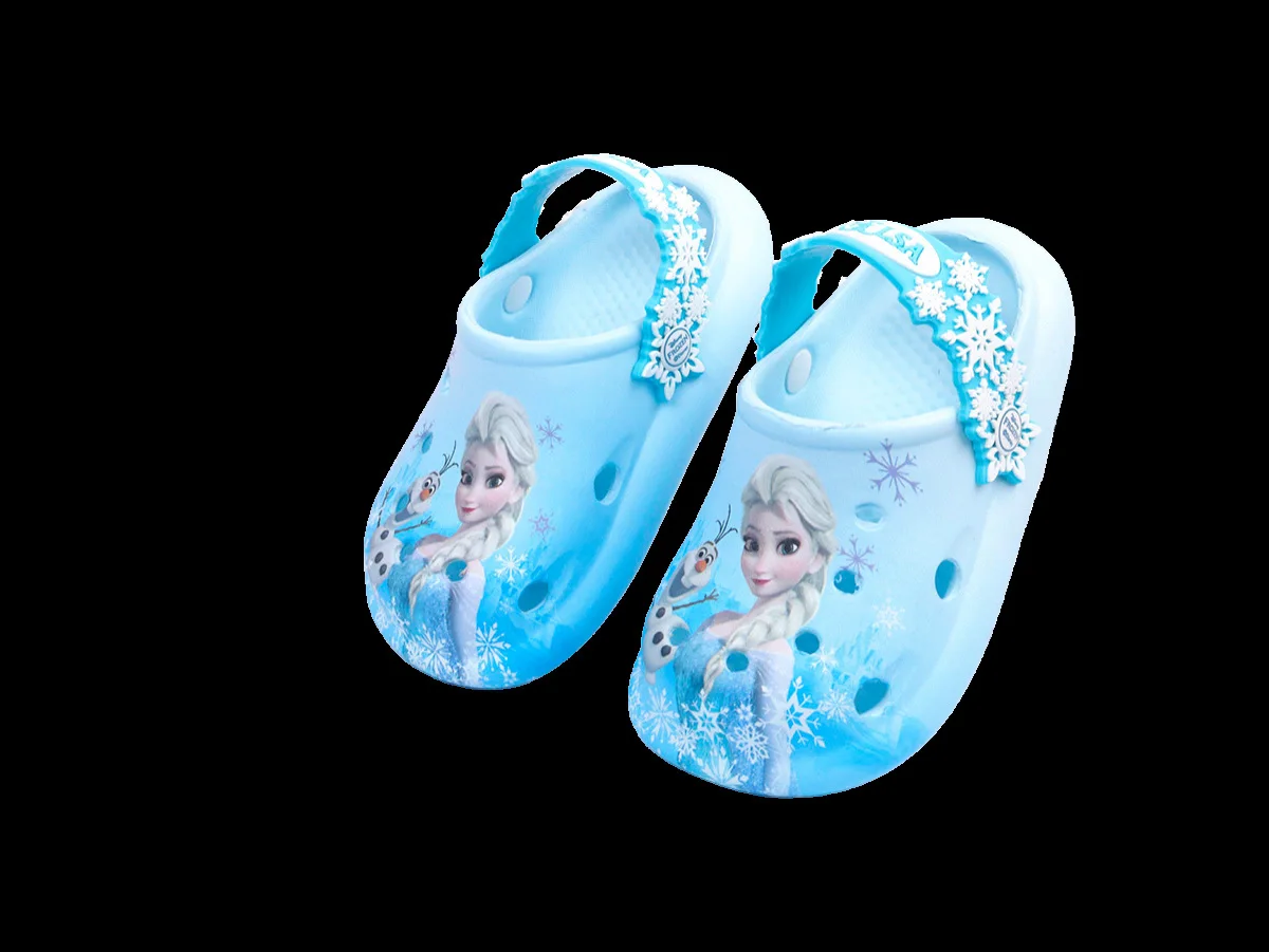 Disney Princess frozen EVA summer bath non-slip children\'s slippers Girls indoor cartoon cute Baotou flip-flops slippers