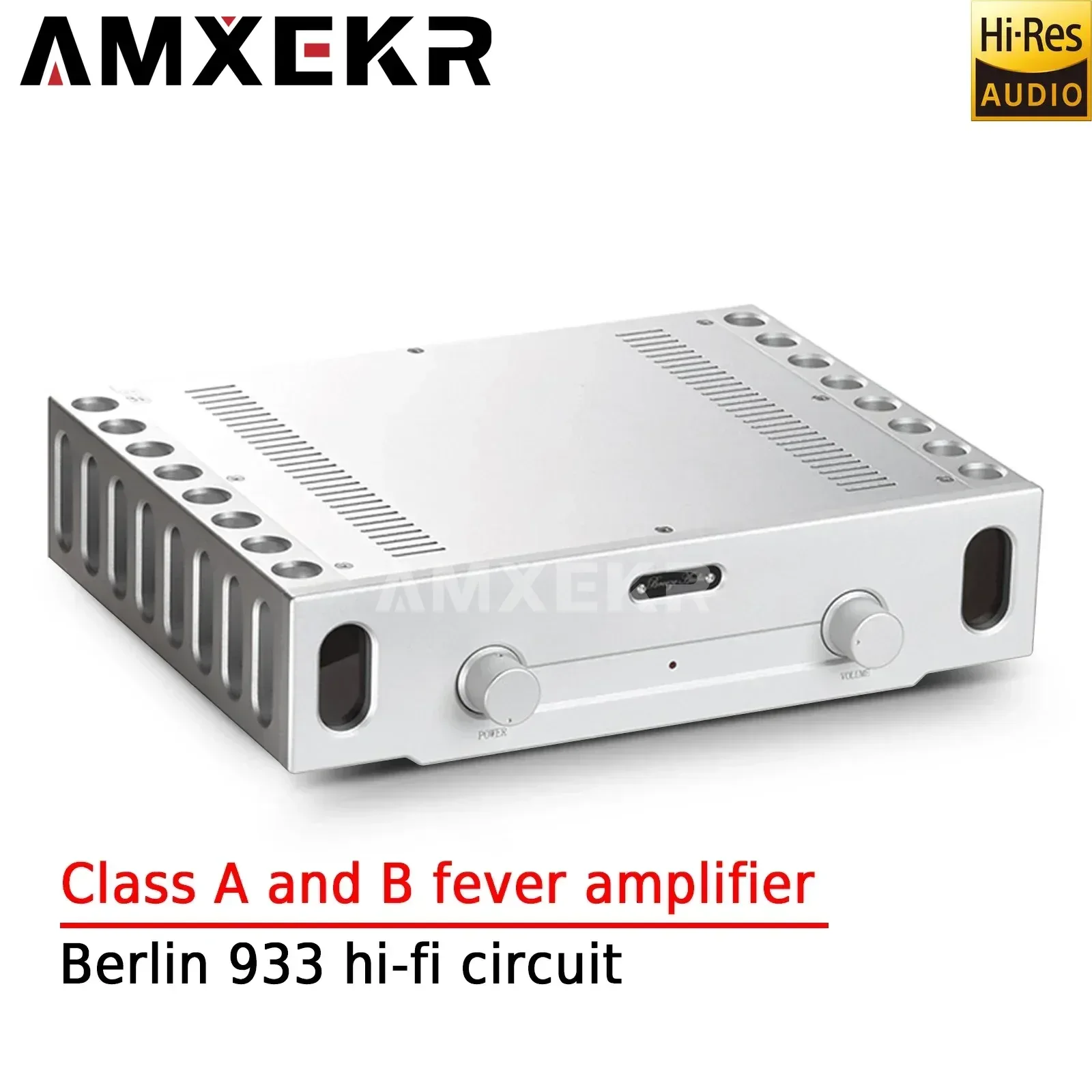 AMXEKR Berlin 933 HI-Fi Circuit Transistor Power Amplifier Classic 240w*2 Class A and B Fever Power Amplifier