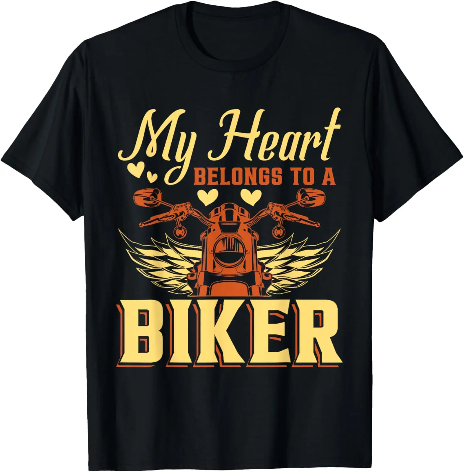 

Motorcycling Biker My Heart Belongs To A Biker T-Shirt