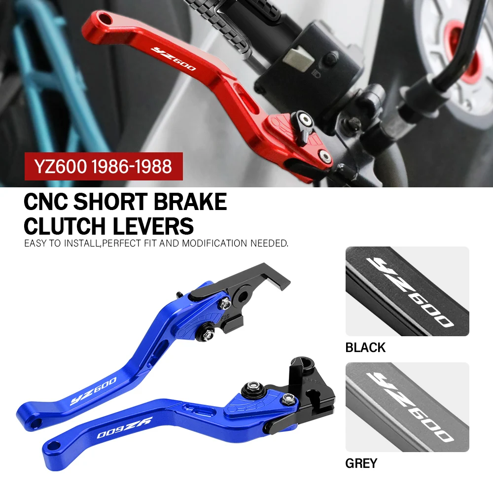 

For YAMAHA YZ600 1986 1987 1988 Motorcycle Adjustable Brake Clutch Levers Handle CNC Aluminum Accessories