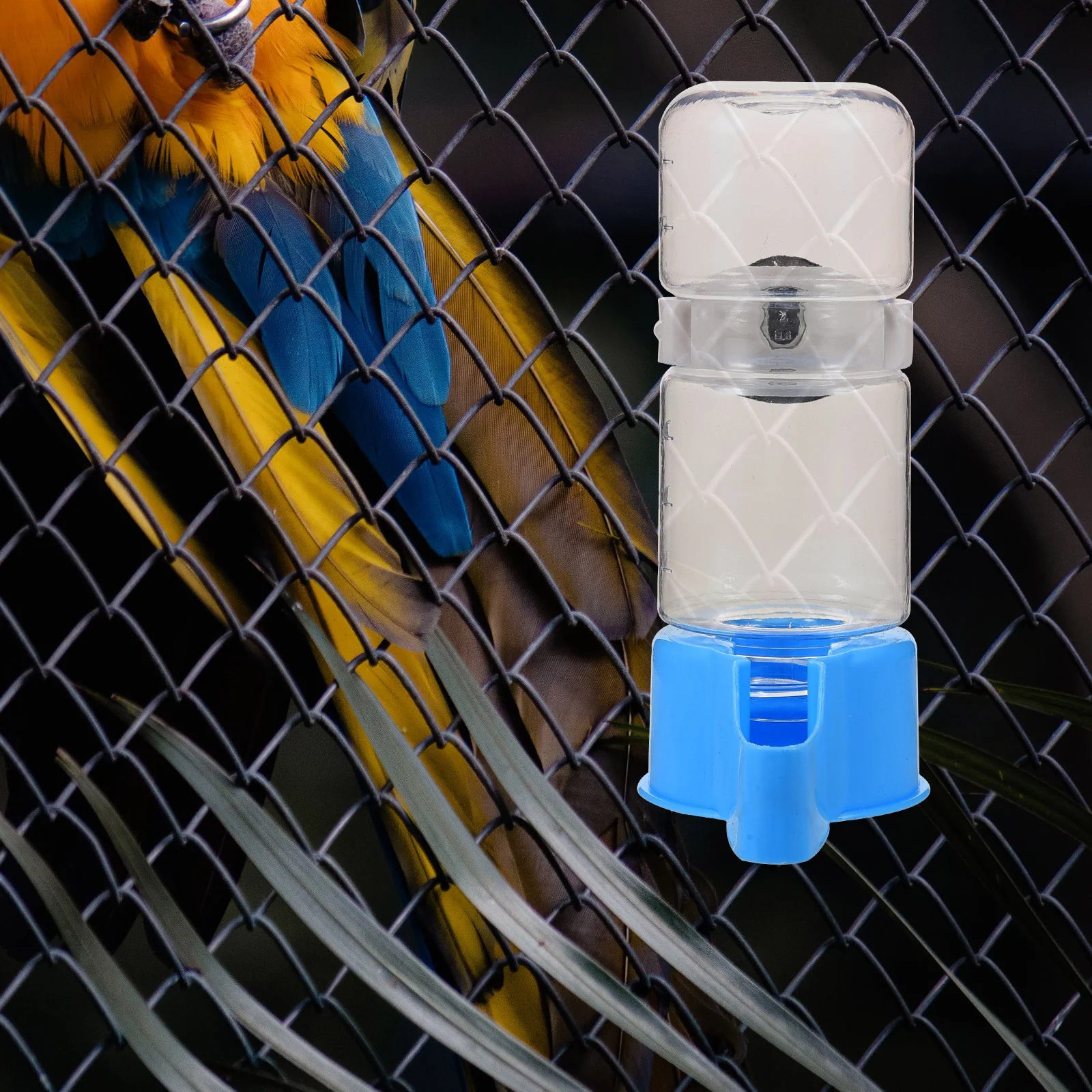 Bird Drinker Drinking Accessory Parrot Water Fountain Automatic Feeder Feeders Plastic Waterer Dispenser