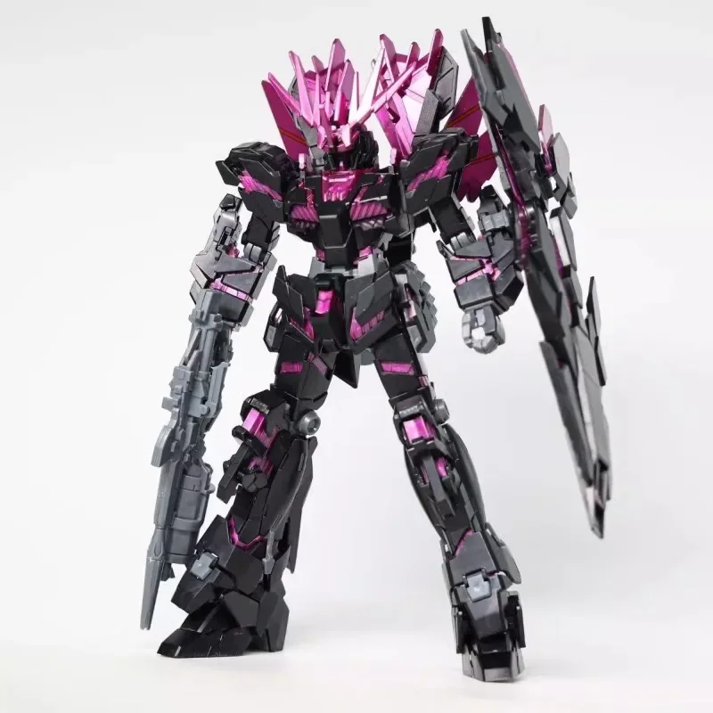 Xingdong HG1/144 Black Purple Fate Goddess UNICORN 02 BANSHEE NORN Assembled Model Figure Toy Collection Gift