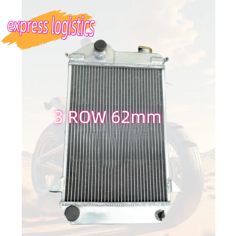 3 ROW 62mm For 1961-1965 Triumph TR 4 TR-4 TR4 2.0L Aluminum Radiator MT 1961 1962 1963 1964 1965 61 62 63 64 65