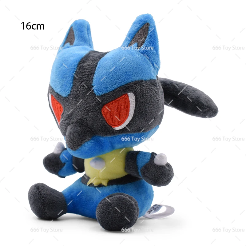 5 Styles TAKARA TOMY Lucario Pokemon Shiny Lucario Plush Stuffed Doll Toy Cute Peluche Toy Gift For Children 12inch 16-30CM