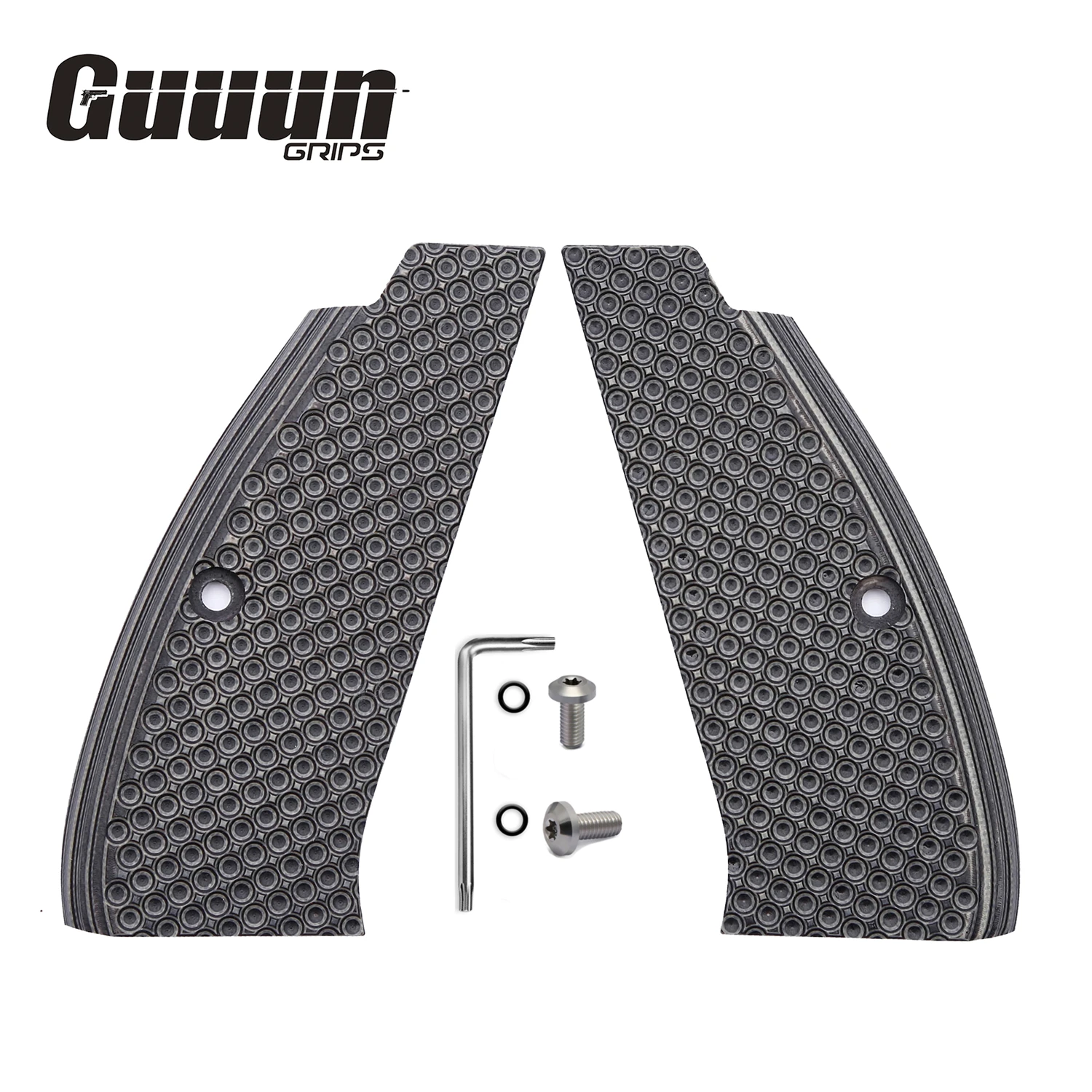 Guuun CZ75 G10 Grips Full Size CZ SP01 Grip Golf Ball Dimple Texture