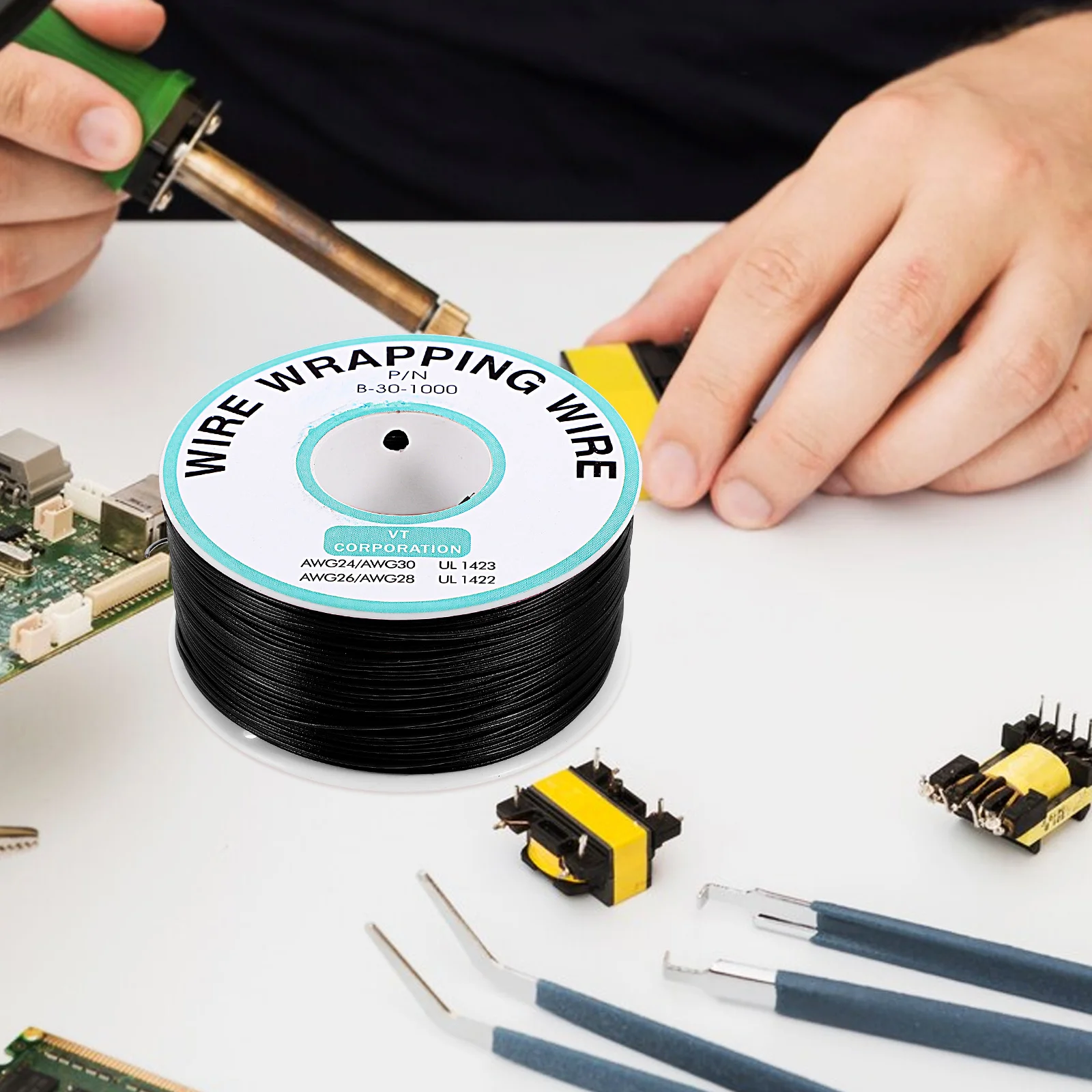 

1 Roll Of Tin-Coated Copper Wire 16 Gauge Pvc Electrical Wire For Diy Soldering Circuit Board Repair Home Electronics Automotive