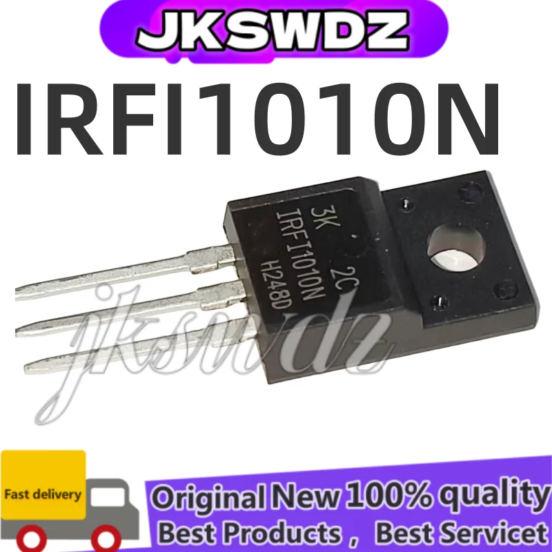 

10Pcs IRFI1010N IRFI1010NPBF IRFI1010 N-channel Power Field EffectMOSFET 84A60V TO-220FJSWDZ