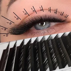 L Curl Easy Fan False Eyelash Extensions New Fashion Professional Mink Lashes Wholesale M Shape Individual Lashes For Makeup