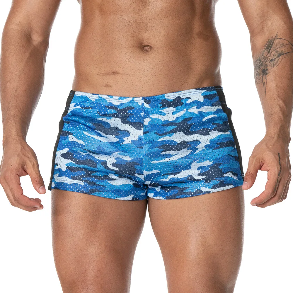 AIMPACT-Short de course athlétique pour homme, camouflage d\'entraînement, short décontracté, entrejambe de 3 pouces