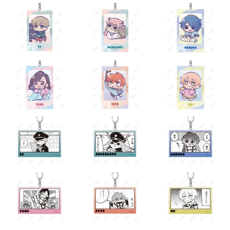 

Game MILGRAM Acrylic Stand Figure Doll Haruka Amane Kazui Mikoto Mahiru Yuno Shidou Es Keychain Cosplay Gift