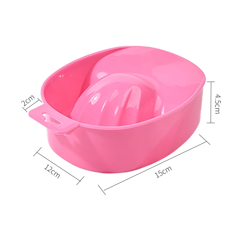 Maniküre Hand Soak Bowl Nagellackentferner – Anti-Aceton-Kunststoffschale, französisches Becken