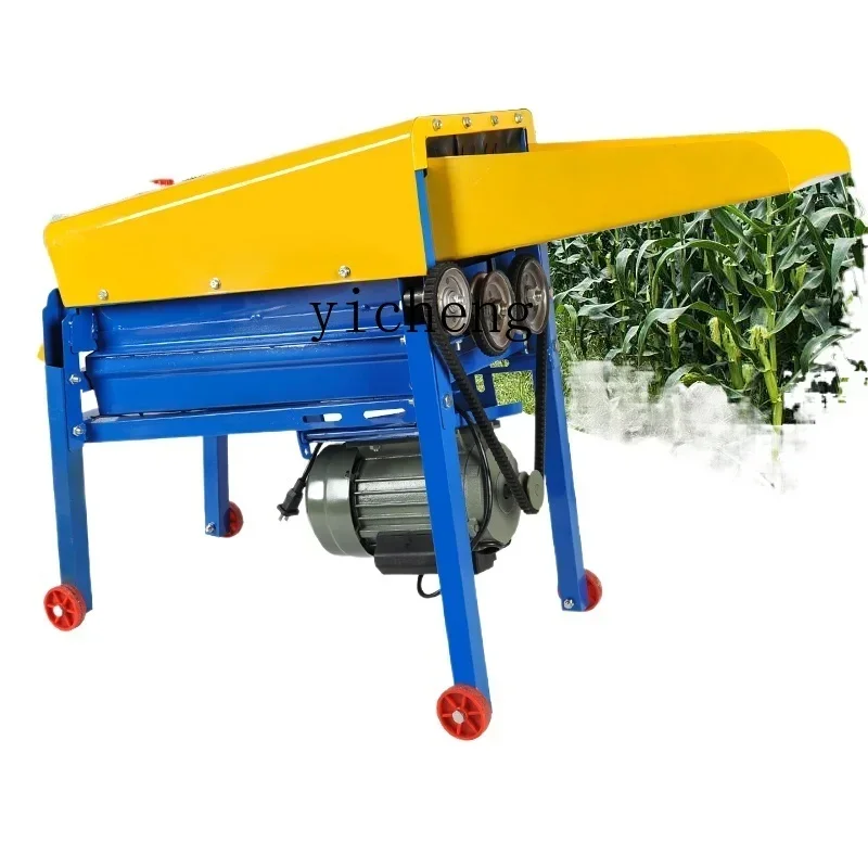 

ZK electric corn thresher, small household large machine, automatic grain-wrapping corn artifact