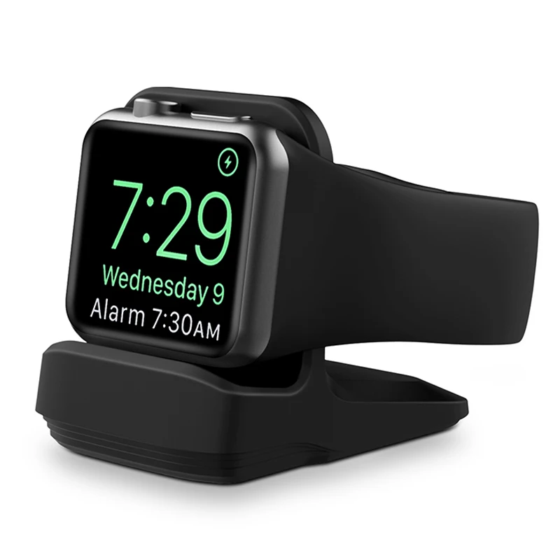 Desk Holder Bracket For Apple Watch Series Ultra 9 8 7 6 SE 5 4 Silicone Charger Stand For iWatch 49mm 45mm 44mm 42mm 41 40mm 38