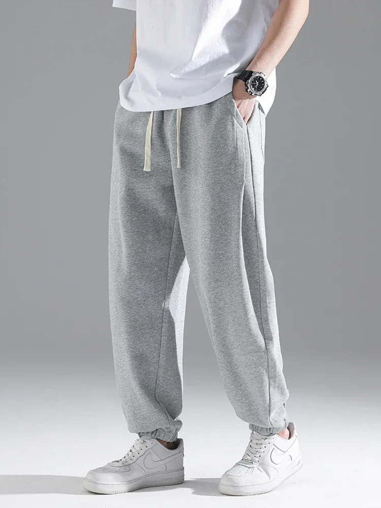 2024 New Men's Jogger Sweatpants Fashion Drawstring Streetwear Casual Baggy Trousers Male Cotton Loose Harem Pant Plus Size 8XL