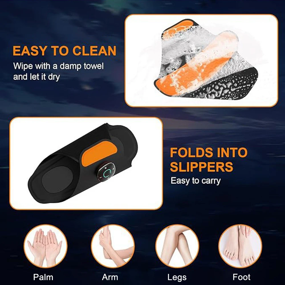 Electric EMS Foot Massager Pad Feet Muscle Stimulator Foot Massage Mat Improve Blood Circulation Relieve Ache Pain Remove Edema