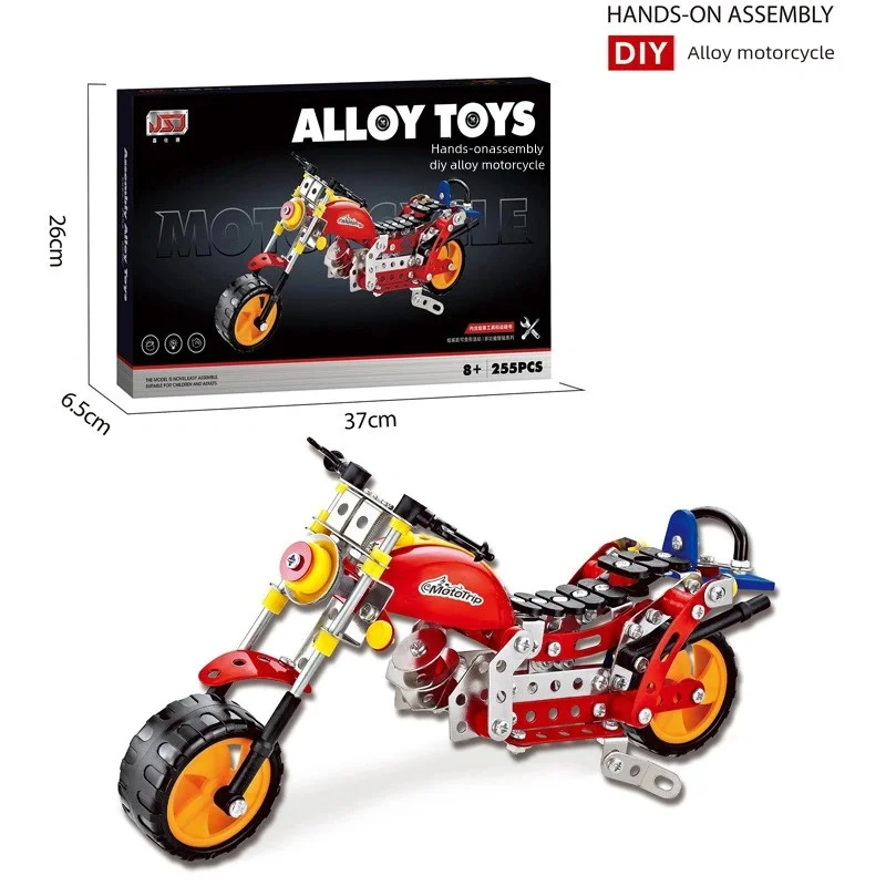 الجمعية المعدنية لودر أطفال بالريموت كنترول محاكاة المسمار الجوز DIY بها بنفسك سبيكة بنة نموذج سيارة ألعاب تعليمية للأطفال للبنين