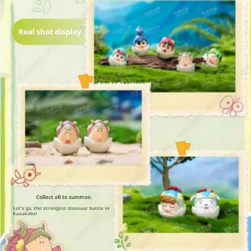 Genuine Senluo Wanxiang Crayon Shin-Chan Our Dinosaur Diary  Pet Untoppleable Doll Series Stacked Toy Blind Box Desktop 2025