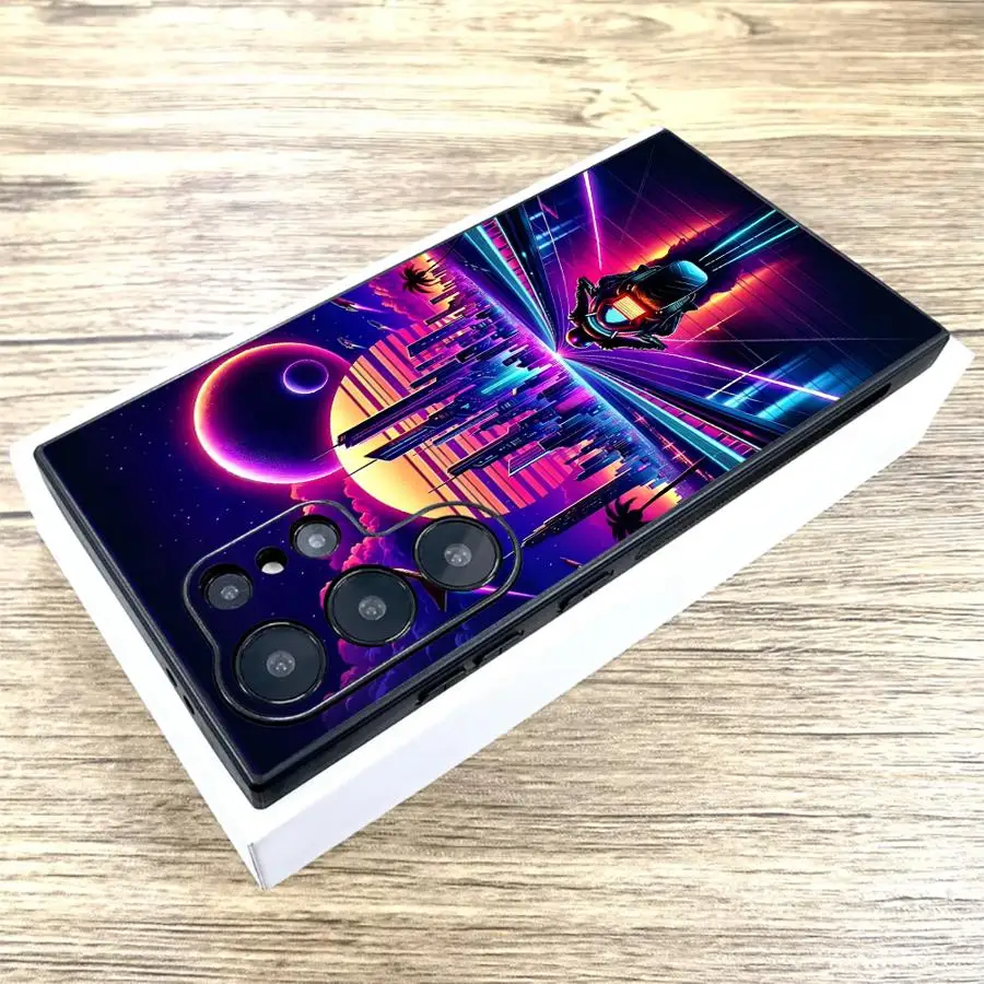 حافظة SCI-FI City لهاتف سامسونج جالاكسي S20 S24 Plus S9 S22 S24 + S21 S23 FE S25 + S25 غطاء خلفي فائق النعومة #3