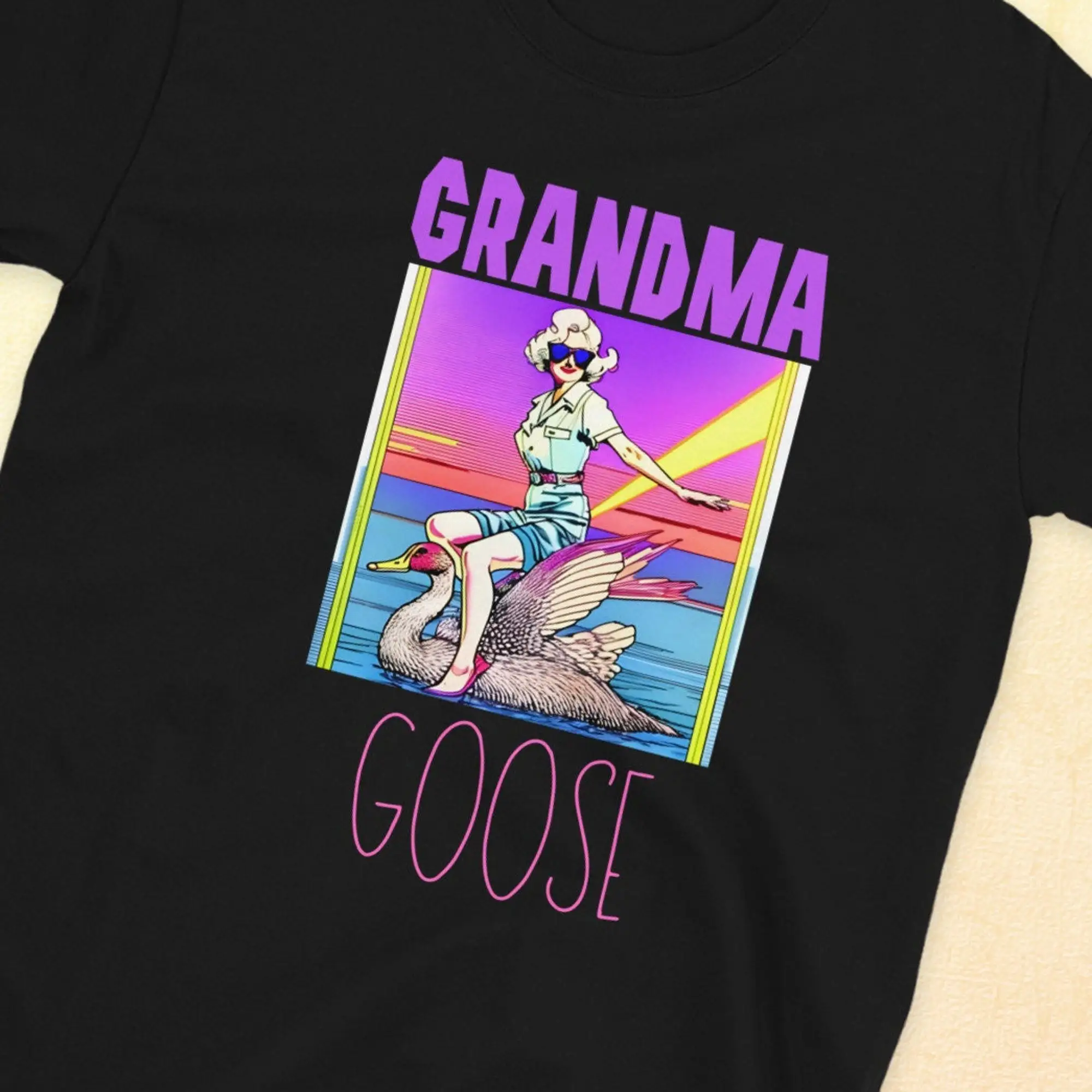 Funny Grandma T Shirt Goose Cool Gift For Hilarious Grandmother Animal Tee Saying Birthday