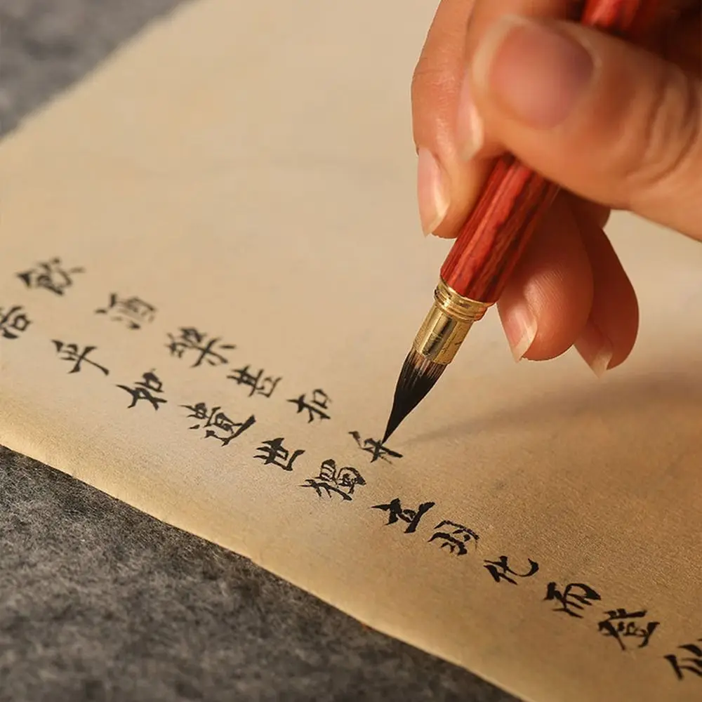 서예 브러시 아트 페인트 브러시 유화 중국어 브러쉬 중국어 서예 브러시 Crisperding 늑대 머리