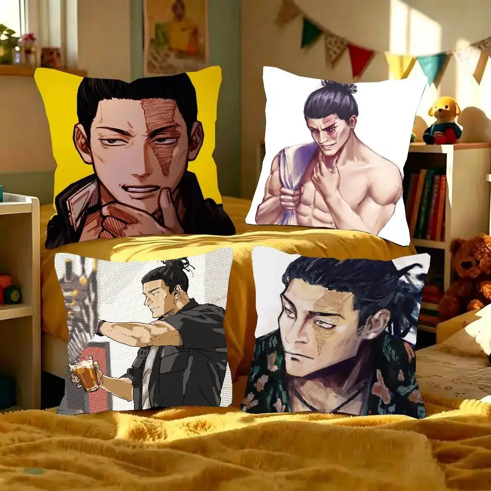 Aoi Todo Anime Jujutsu Kaisen Pillow Case Fashion Square Pillowcase Bedroom Sofa Room Ins Decoration Leisure